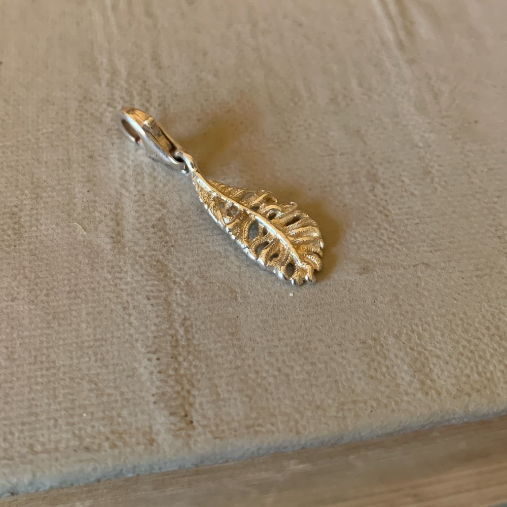 THOMAS SABO 925 Sterling Silver Feather Charm
